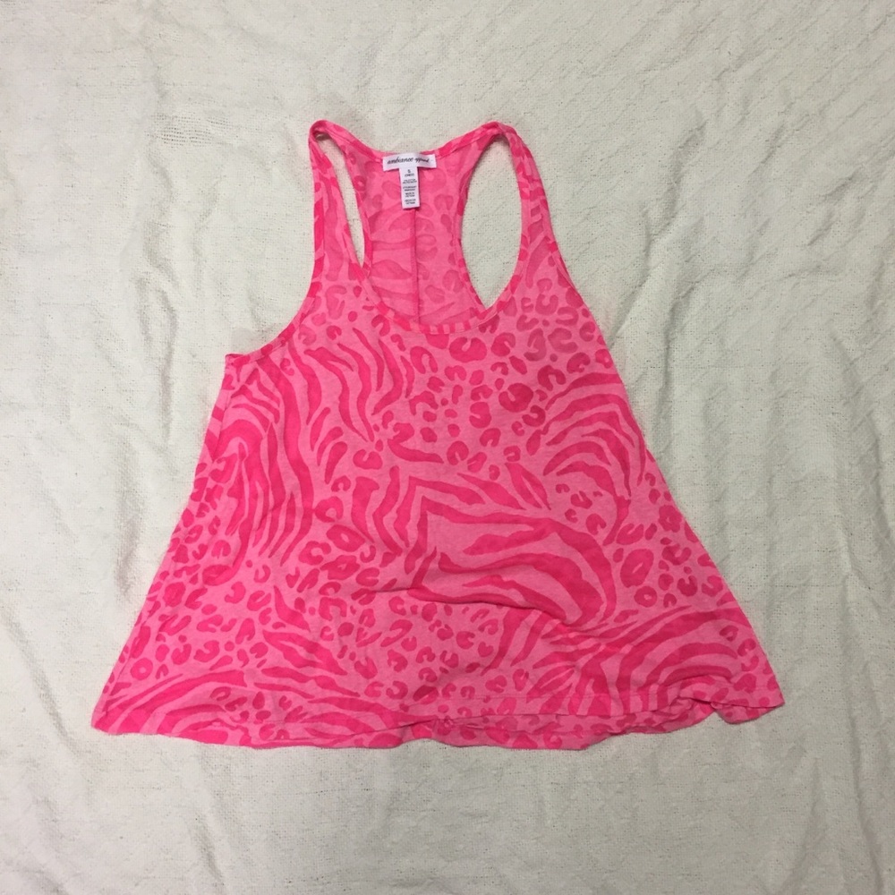 Pink Zebra Tank Top